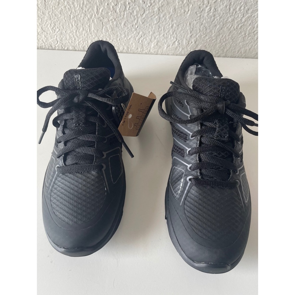 Shoes For Crews Stratos Mens 7 Black Slip Resistant Work Sneakers 21076 New SZ 7